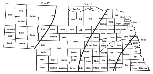 Figure 3. Nitrogen fertilizer zones for dryland pastures and haylands.