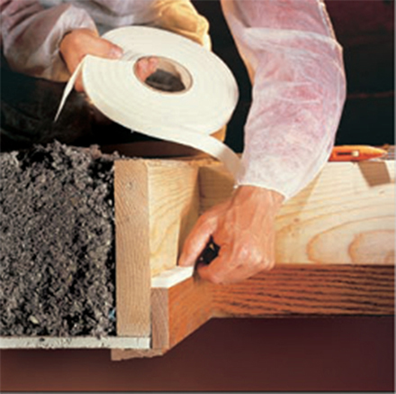 Figure 1. Insulating joints and seams with the proper product can reduce energy loss and energy costs.