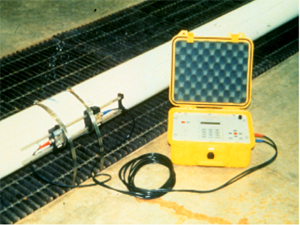 Figure 1.	Transit-time ultrasonic flow meter.