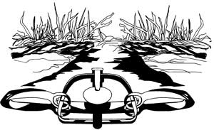 Figure 9. A foothold trap set underwater