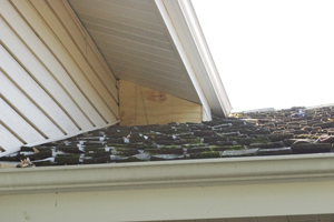 Figure 5. Enclose crevice areas under dormers to reduce the suitability of the site for nesting birds.