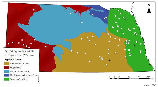 Figure 1.	Agroecozones of Nebraska.