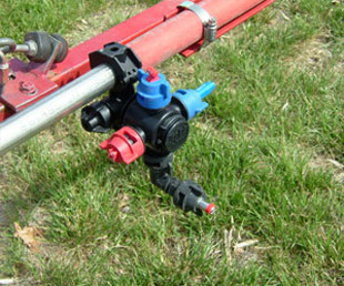 Figure 9. Multiple nozzle body on wet boom.